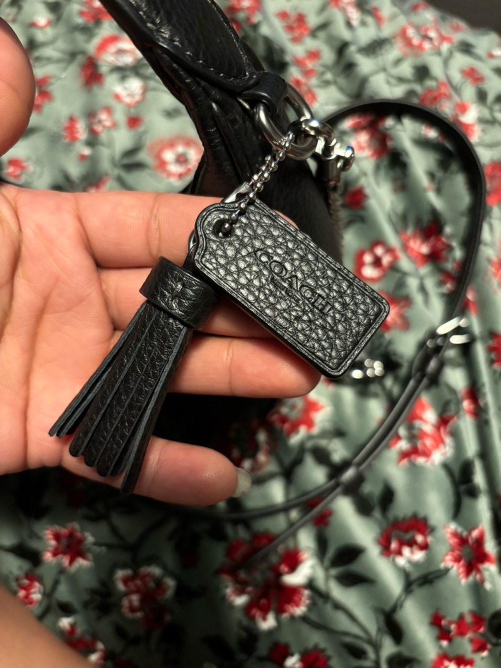 Coach Black Pebbled Leather Mini Hobo Shoulder Bag - Picture 4 of 10